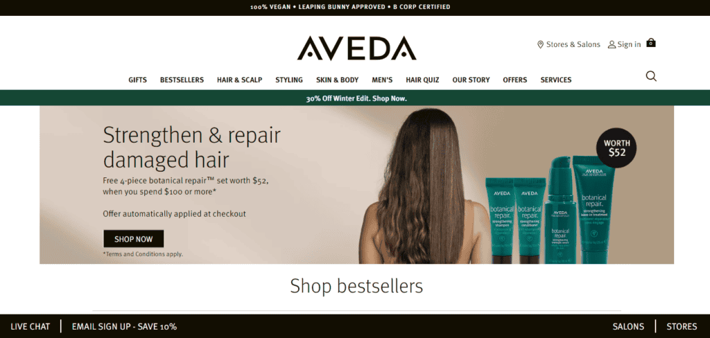 Aveda AU Review Cover Photo