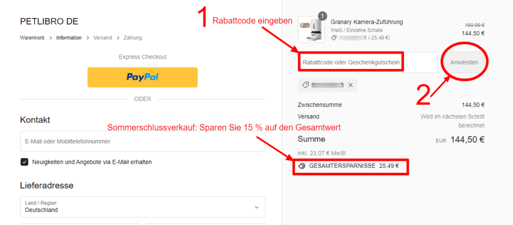 PETLIBRO Sommerschlussverkauf - Sparen Sie 15 % auf den Gesamtwert.